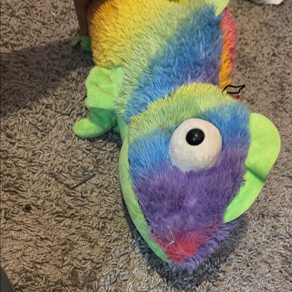 Colorful Plush Chameleon Toy